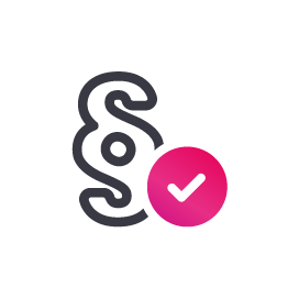 Icon grau und pink E-Rechnung